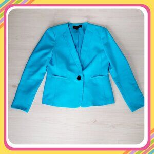 Black Label by Evan Picone Blue Blazer - Size 4